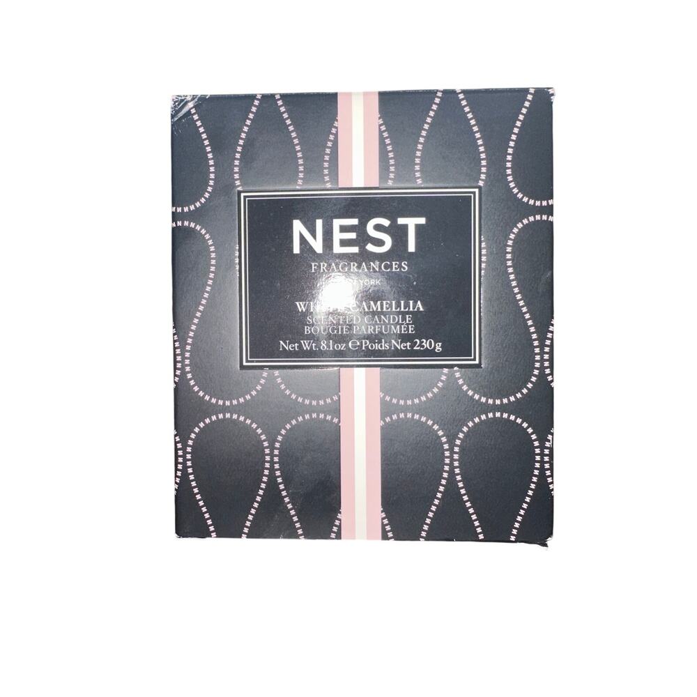 Nest NIB White Camelia Scented Candle (8 oz) - Discontinued Scent